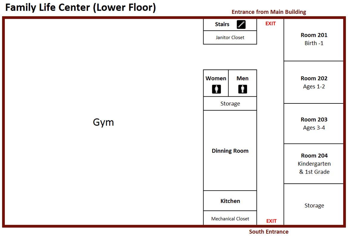 FLC lower floor map